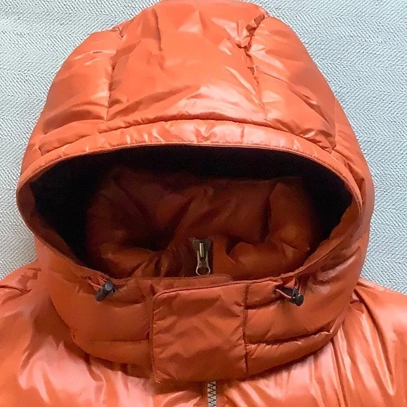 Men’s Medium Marmot Orange Down Puffer Jacket - Picture 6 of 12